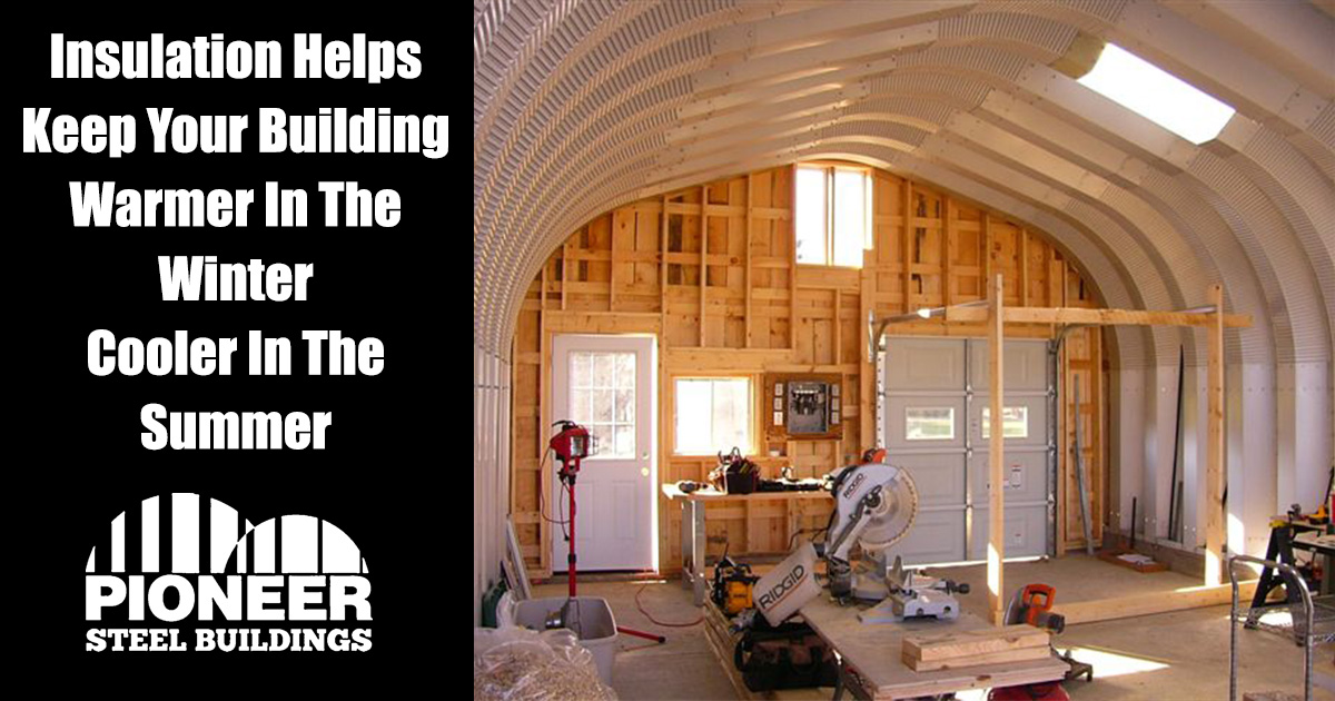 A Pioneer Steel Building interior under construction