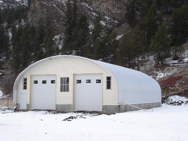 S-Series double garage in the winter