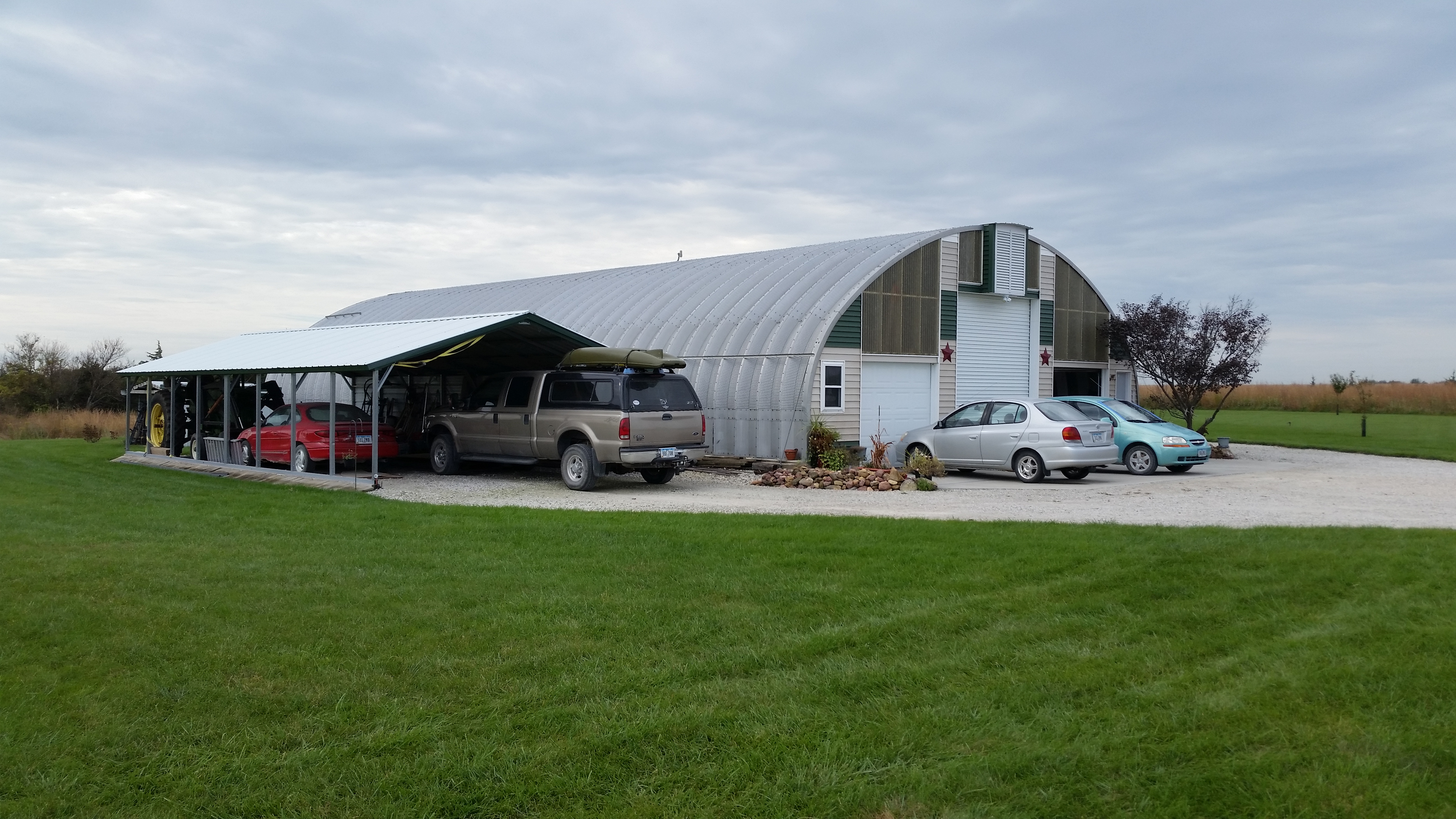 S-Series home back view with car port