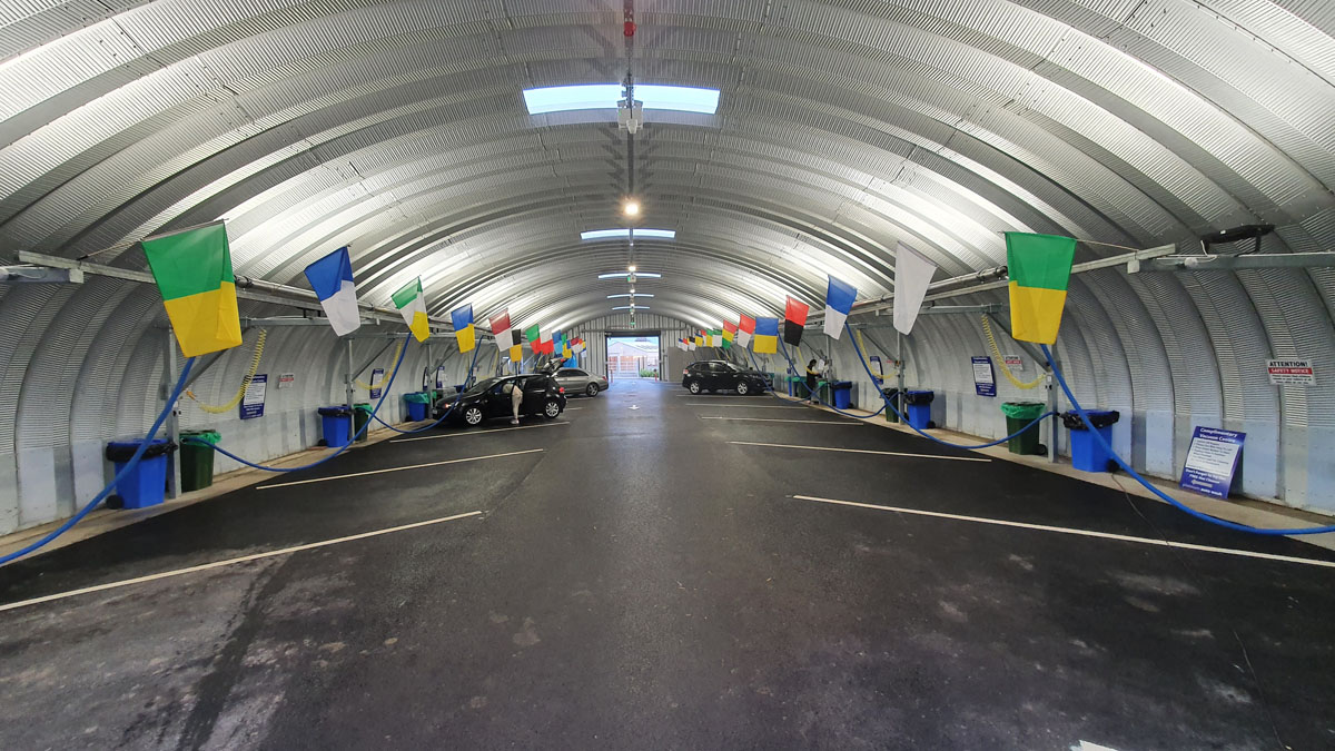 S-Series building car wash interior