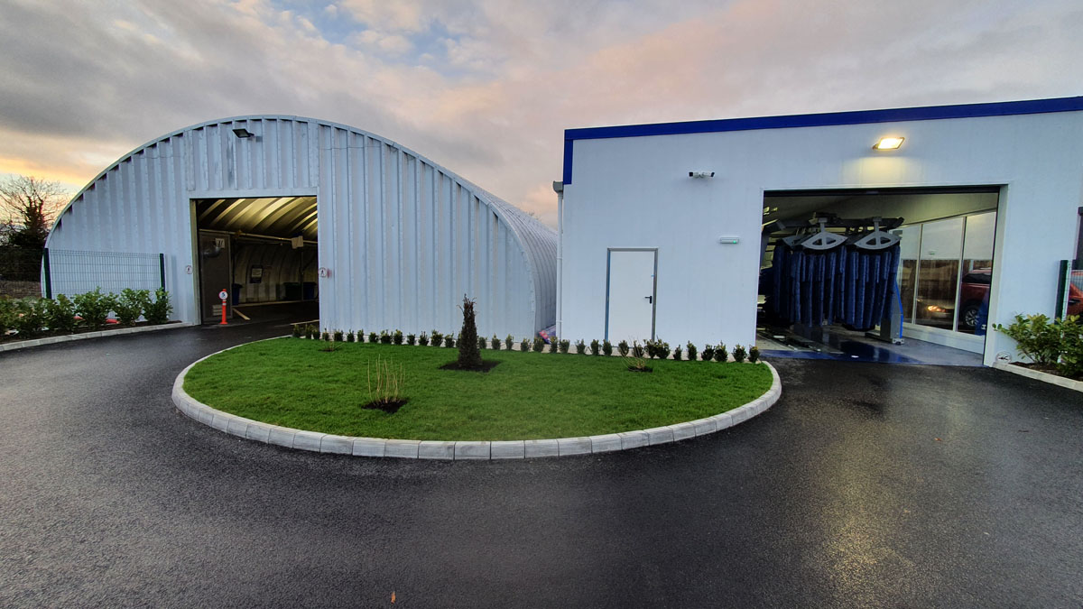 S-Series and steel framed car wash complex