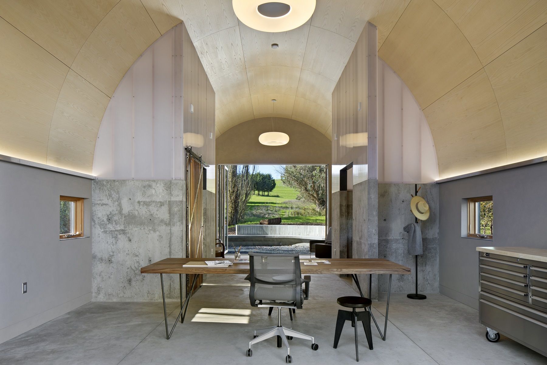Custom building office interior