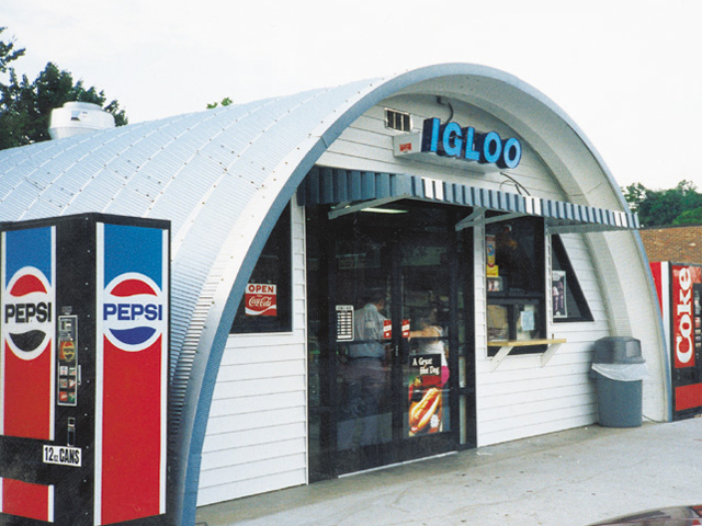 Arch building convenience store