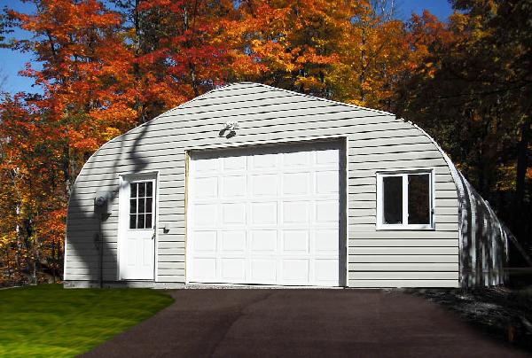 Econospan garage in the Fall