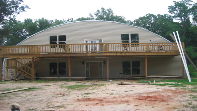 Arch building home exterior