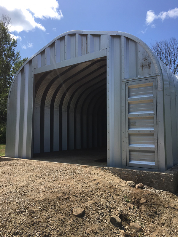 Econospan building for equipment storage