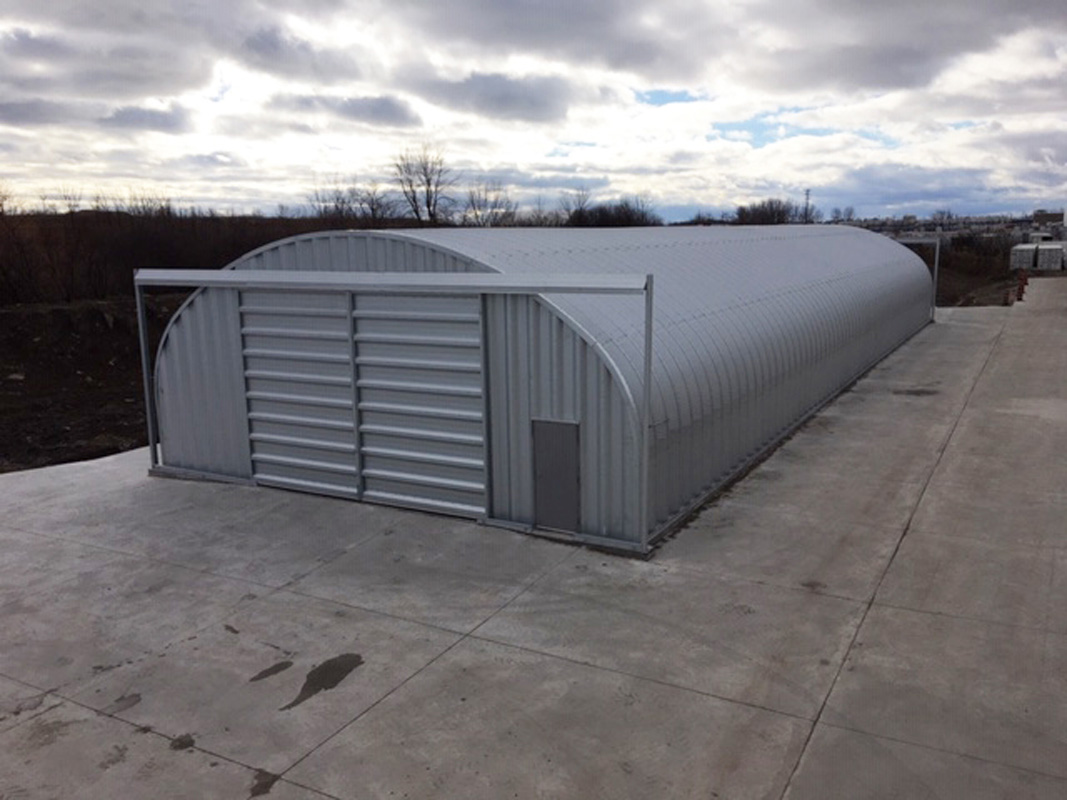 Industrial S-Series building with sliding doors