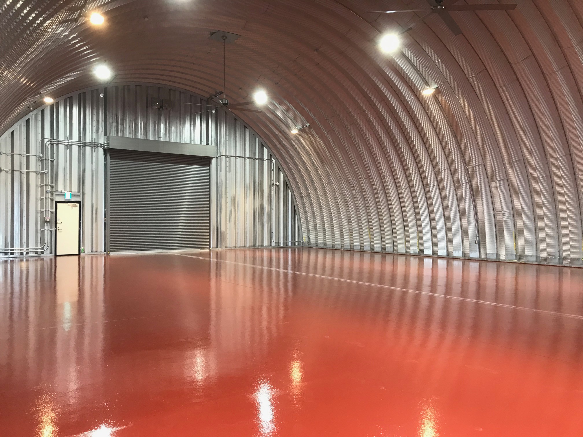 Arch building vehicle storage