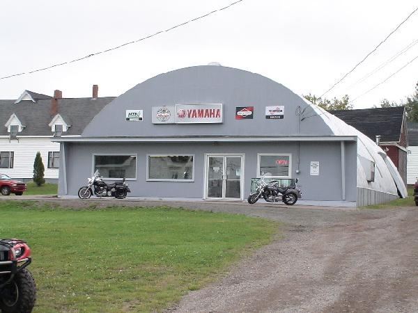 Arch building motorcycle dealership