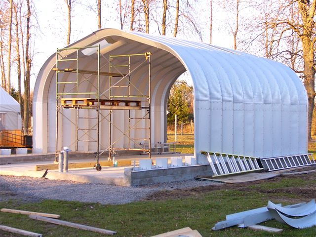 Econospan workshop construction exterior