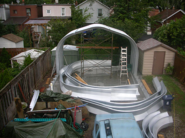 Econospan garage construction