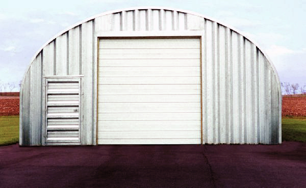 S-Series building with Pioneer front endwall and man door