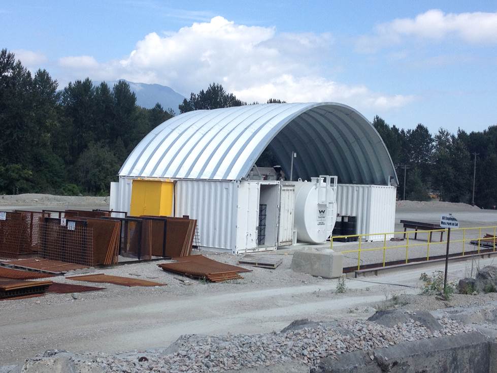 Arches used as a roof for Hydro