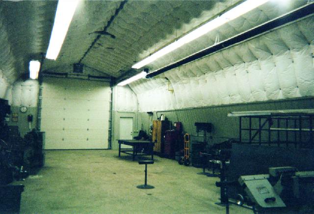 Alpine interior manufacturing building with insulation