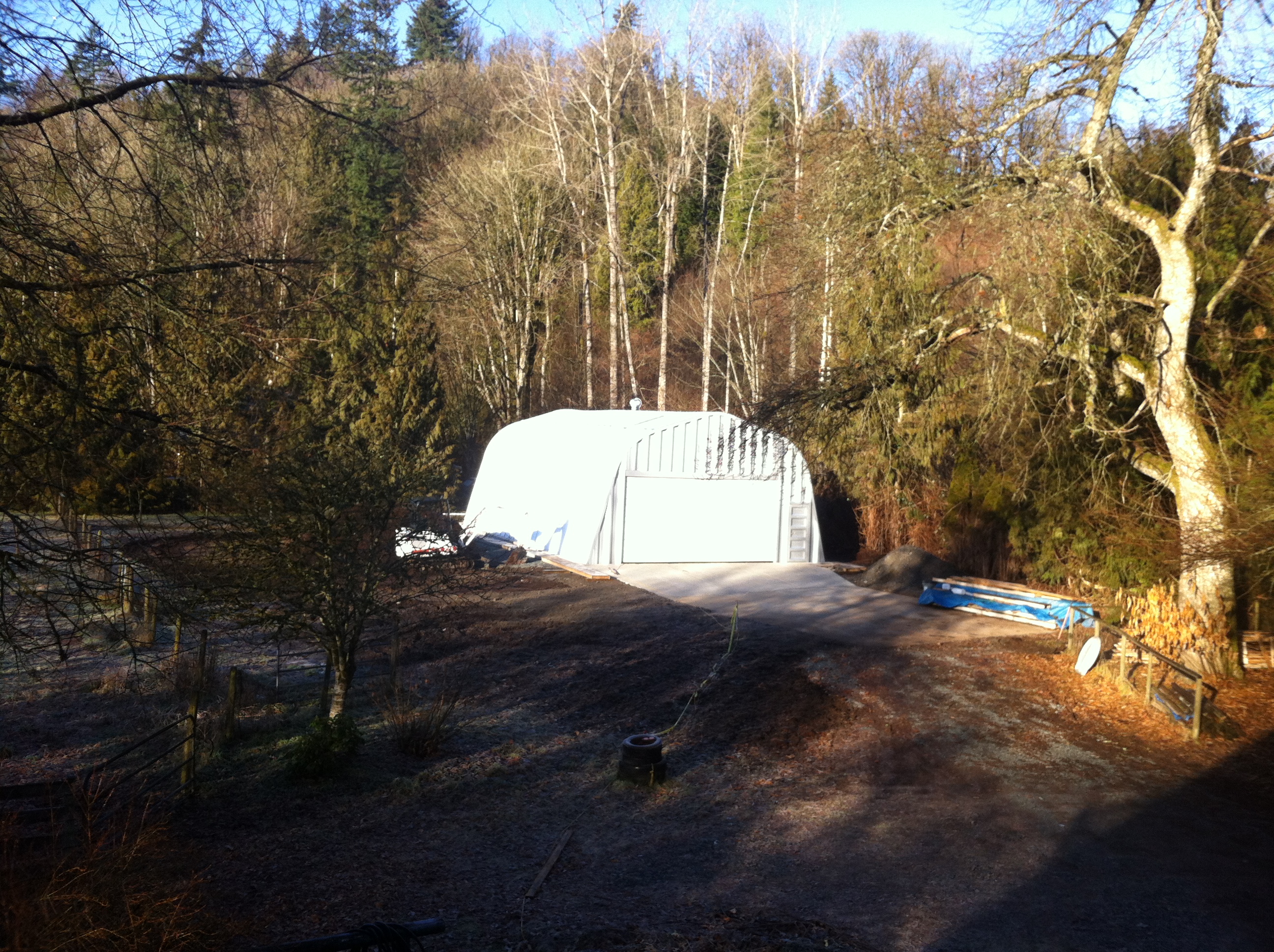 Alpine recreational storage building exterior